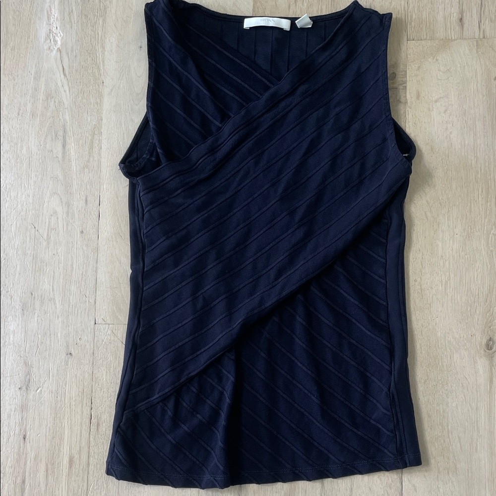 Hugo Boss Crossover Stretch Navy Tank Top Size Medium
